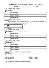 Đề khảo sát môn Toán Lớp 3 - Tuần 6 - Trường TH Xuân Hồng A
